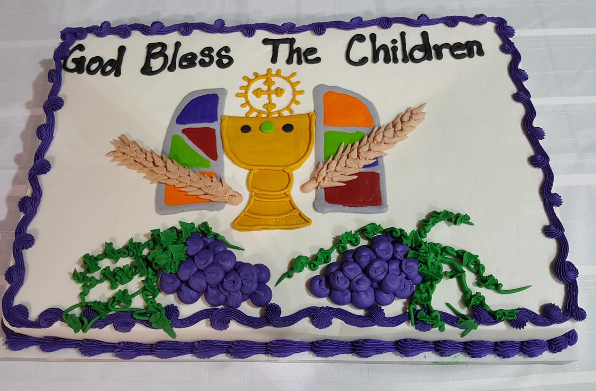Communion cake at Calvary Episcopal Church